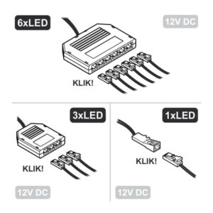 Pupil listwa 12VDC 4,0W, 3000K, długość 270mm, klo - obrazek 5
