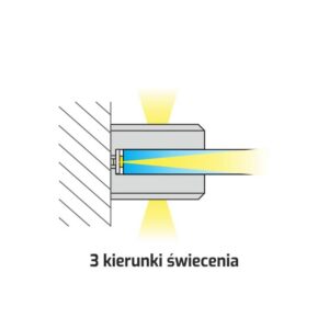 KLIPS 3D, ALUMINIUM, 12VDC 1,1W 2m przewód z mini, - obrazek 3