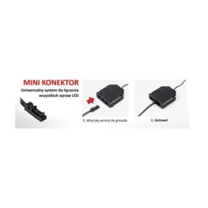 KLIPS 3D, ALUMINIUM, 12VDC 1,1W 2m przewód z mini, - obrazek 5