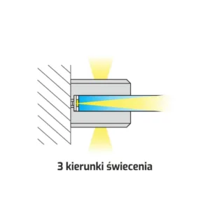 KLIPS 3D, CZARNY, 12VDC 1,1W 2m przewód z mini, ba - obrazek 3