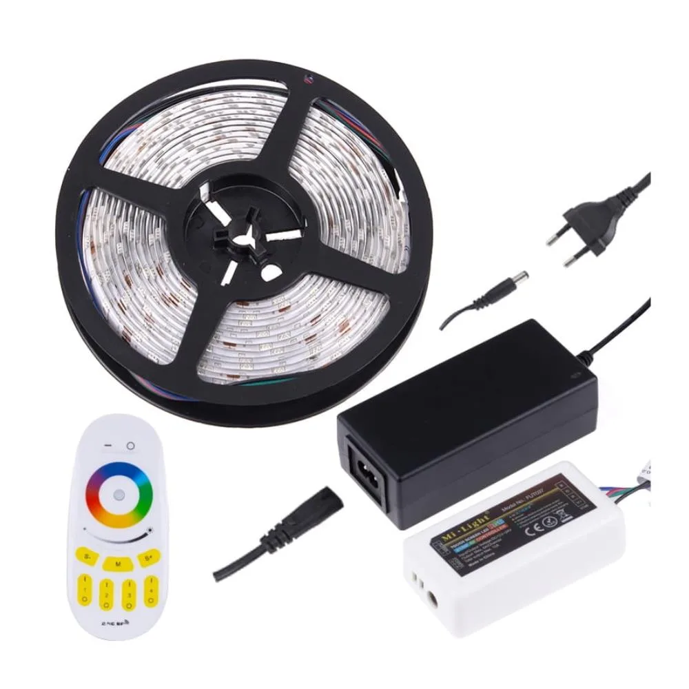 Zestaw taśma RGB IP45 5m, sterownik RF RGB z pilot