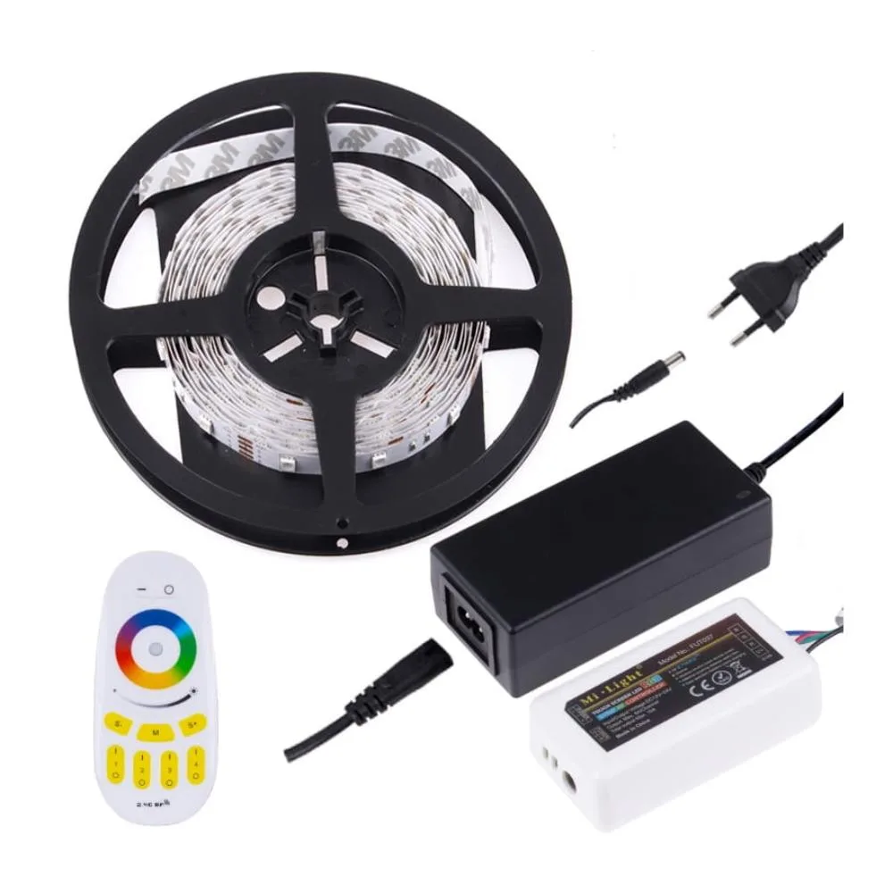 Zestaw taśma RGB IP20 5m, sterownik RF RGB z pilot