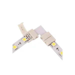 Mikrokonektor 8mm kształt L do łączenia 2 taśm led