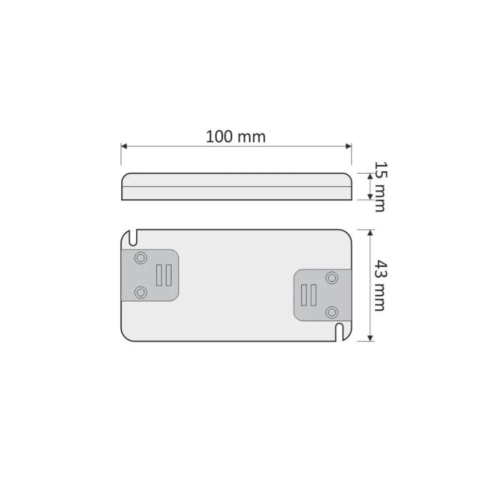Zasilacz FLAT SLIM LED 6W, 12VDC, BEZ PRZEWODÓW
