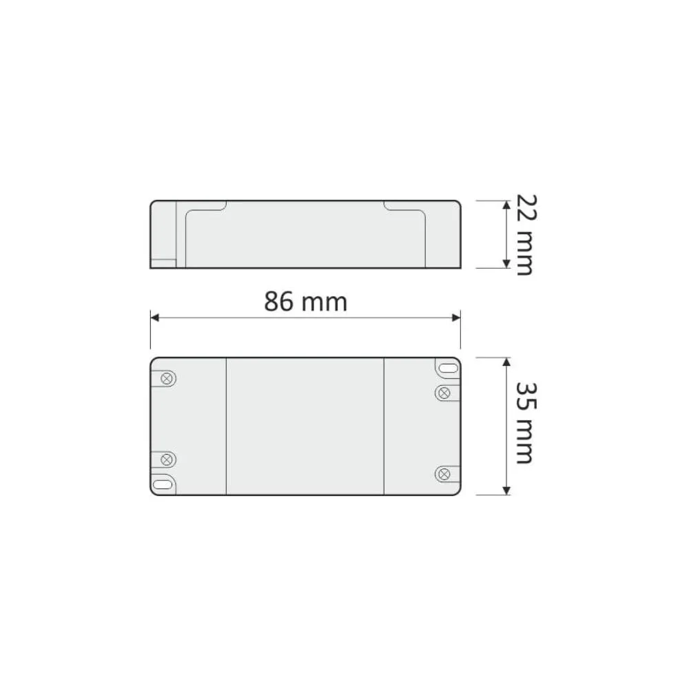 Zasilacz do LED 7W, 12VDC, BEZ PRZEWODÓW, STANDARD