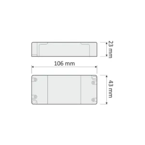 Zasilacz do LED 12W, 12VDC, BEZ PRZEWODÓW, STANDAR - obrazek 2