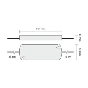 Zasilacz IP44 SLIM do LED 60W, 12VDC, TUV - obrazek 2