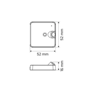 DELI 2 sensor PIR, BIAŁY z funkcją ściemniania - obrazek 2