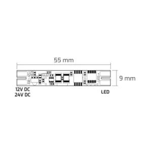 Wyłącznik PŁTYKA SC60 12VDC/5A ze ściemniaczem, 2m - obrazek 2