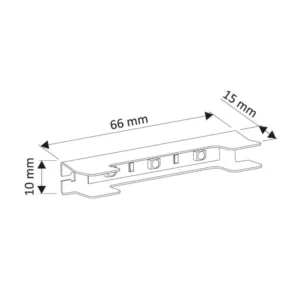 Klips RGB metalowy 66MM/12VDC/0,75W 2M Przew z wty - obrazek 2