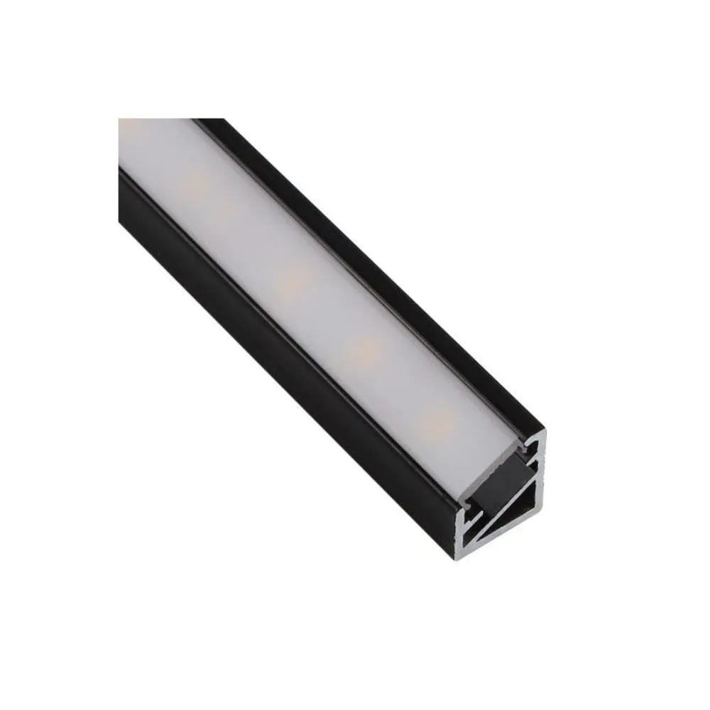 PROFIL TRILINE MINI 2M, CZARNY KĄTOWY, z wcisniętą