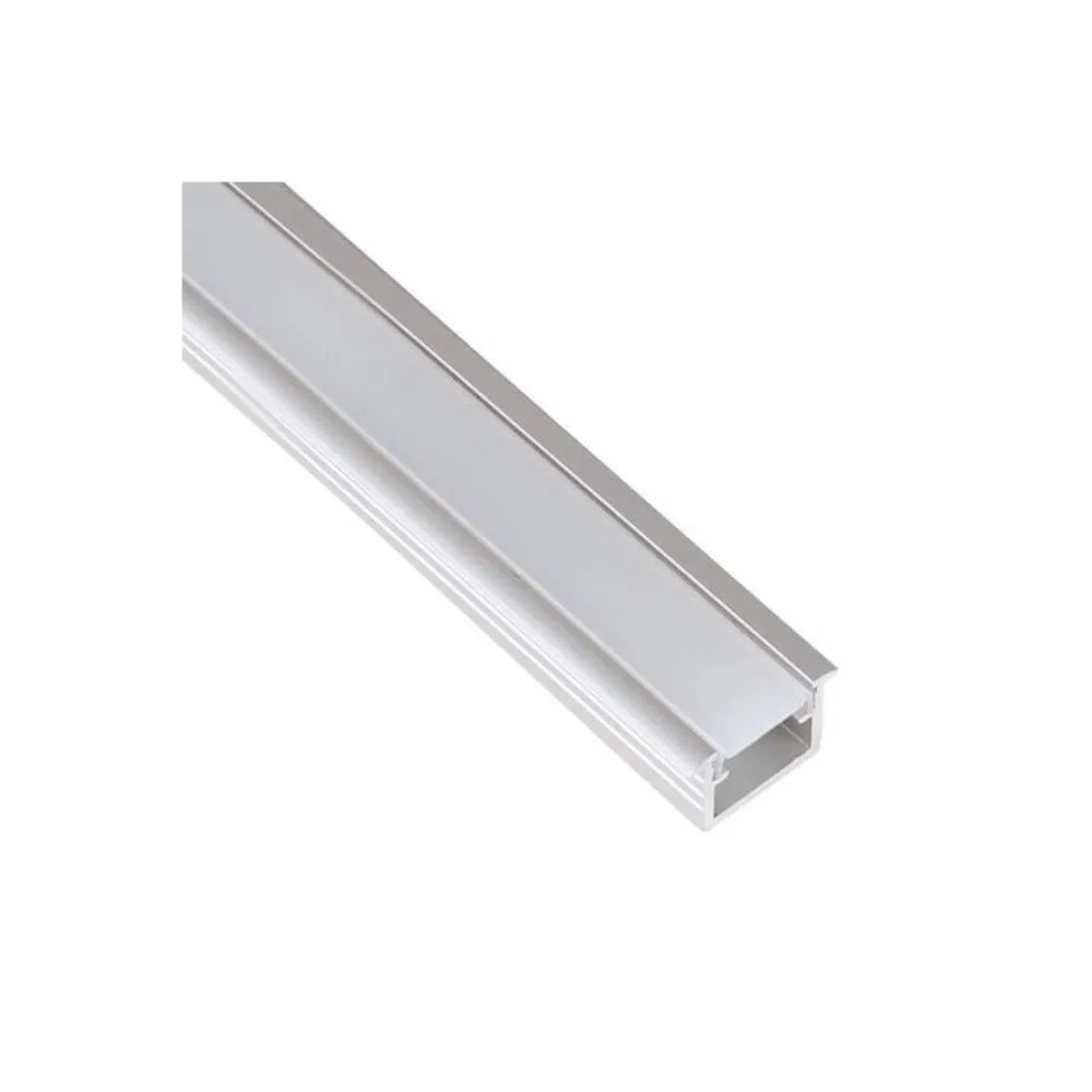 PROFIL INLINE LED 2M, WPUSZCZANY ALUMINIUM TRANSPA