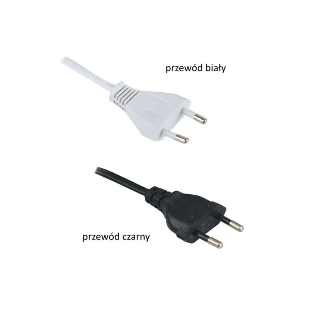 Przewód 5m 2x0,75mm2 BIAŁY z wtyczką euro