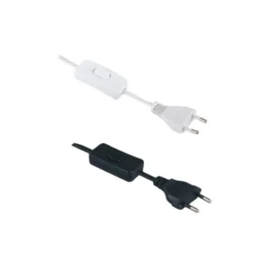 Przewód 2m, 2x0,75mm2 z wyłącznikiem PC1 i wtyczką