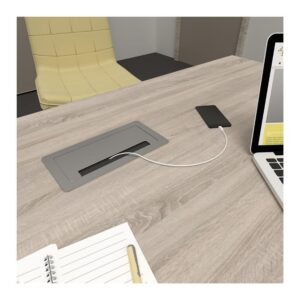INBOX czarny 2x gniazdo FR, 2xUSB, 1xRJ45, 1xHDMI, - obrazek 3