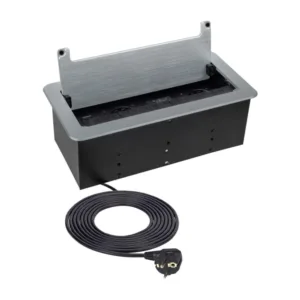 INBOX czarny 2x gniazdo FR, 2xUSB, 1xRJ45, 1xHDMI,