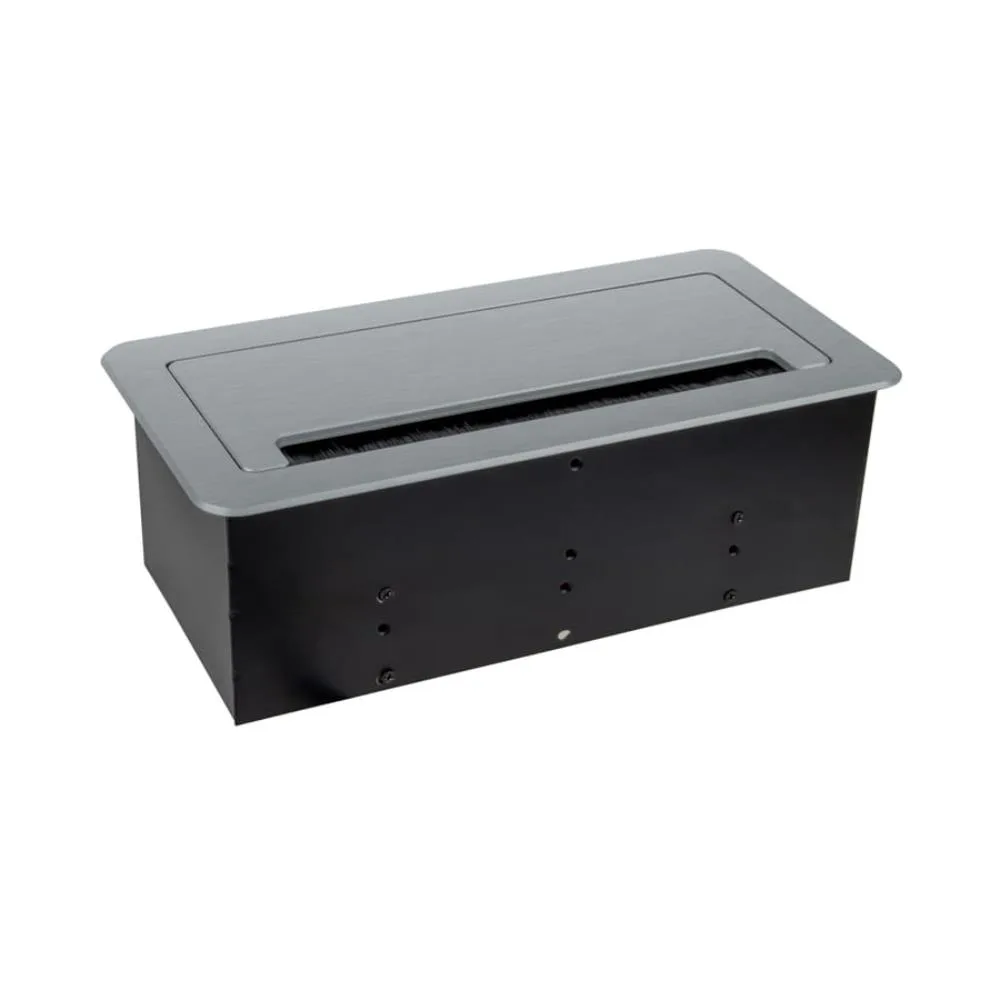 INBOX czarny 2x gniazdo FR, 2xUSB, 1xRJ45, 1xHDMI,