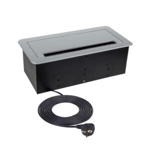 INBOX srebrny 2x gniazdo FR, 2xUSB, 1xRJ45, 1xHDMI - obrazek 3