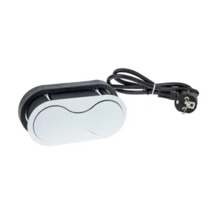 EIGHTBOX biały, 1 x gniazdo FR, 1 x USB, przewód z
