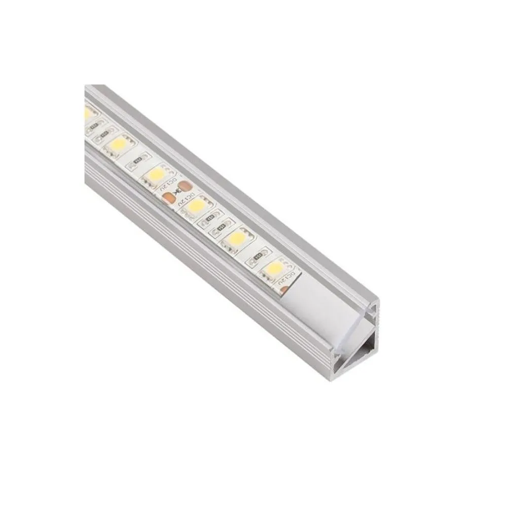 PROFIL TRILINE MINI 3M, CZARNY KĄTOWY TRANSPARENT