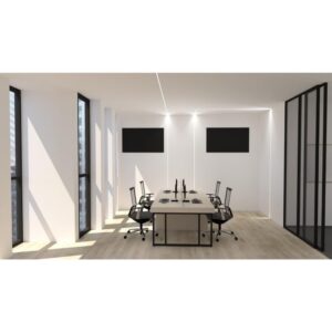 PROFIL DEOLINE P 3M, Profil Płaski ALUMINIUM MLECZ - obrazek 3