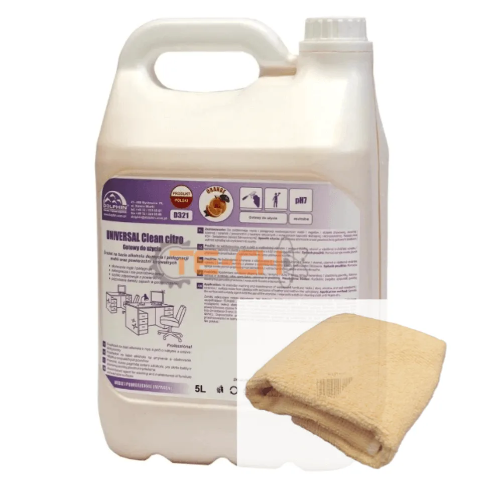 750ml UNIVERSAL CLEAN CITRO CYTRUSOWY ŚRODEK DO MYCIA + mikrofaza