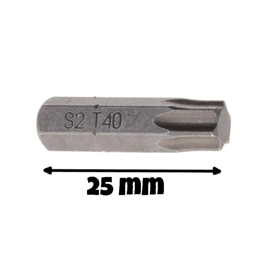 BIT do wkrętarki torx TX 40/025 TX40 25mm 100szt stal S2
