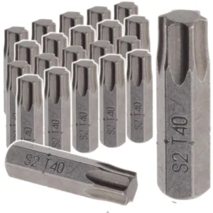 BIT do wkrętarki torx TX 40/025 TX40 25mm 100szt stal S2