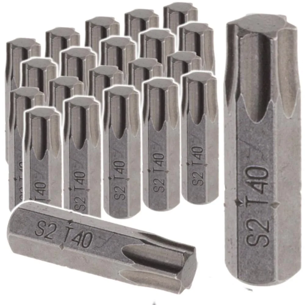 BIT do wkrętarki torx TX 40/025 TX40 25mm 100szt stal S2