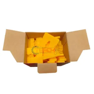 DW-05 50szt Podkładki dystansowe 50x50 żółte 5mm - obrazek 3