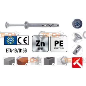 SM-08160 8x160 100szt Kołki szybkiego montażu KLIMAS Wkręt-Met - obrazek 7