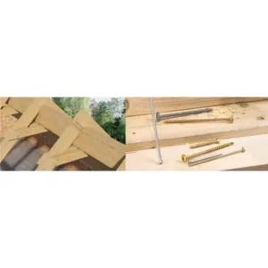 Wkręt ciesielski do drewna 8x80 łeb talerzowy TORX WKCP-08080 1szt - obrazek 12