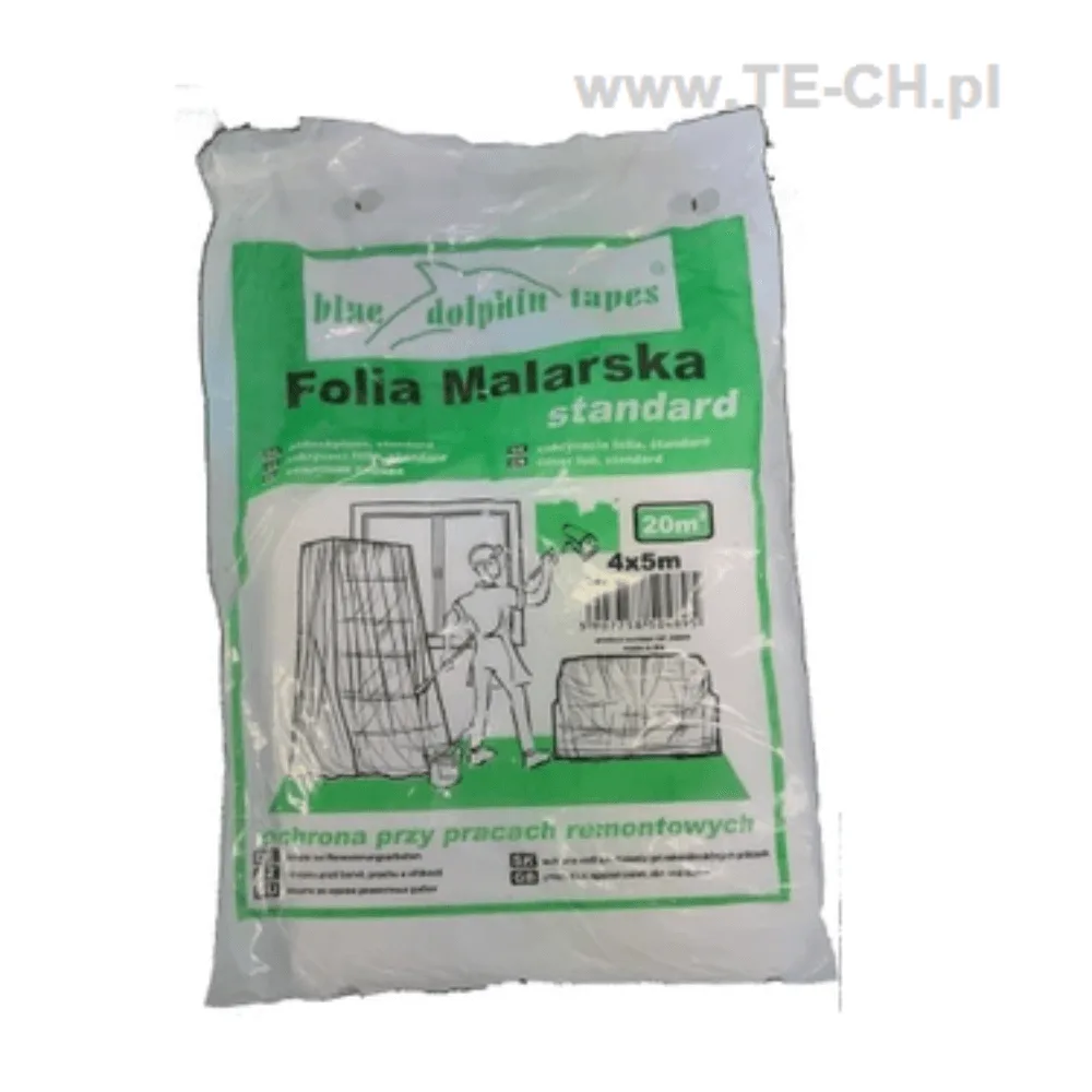 Folia malarska standard BLUE DOLPHIN 4x5m