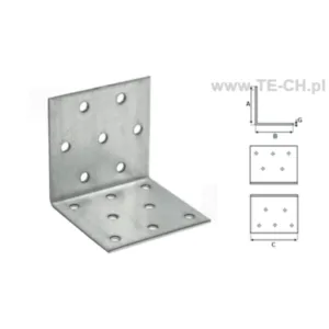 Kątownik montażowy KP16 100x100x100x2mm