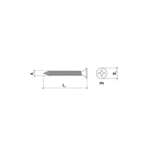 Wkręt do płyt GK do metalu 4,8x100 1kg KGM-48100 - obrazek 7