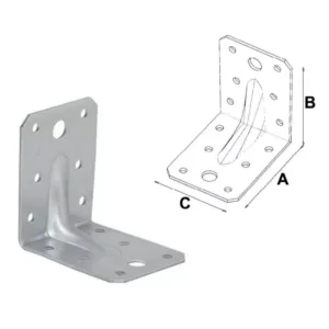 Kątownik z przetłoczeniem 172x105x90x3,0 TZKP6B - obrazek 4