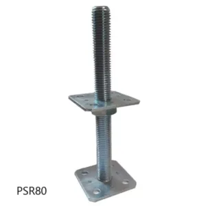 Podstawa słupa z gwintem 80x80x250x4,0 / M24 TZPSR80 - obrazek 3