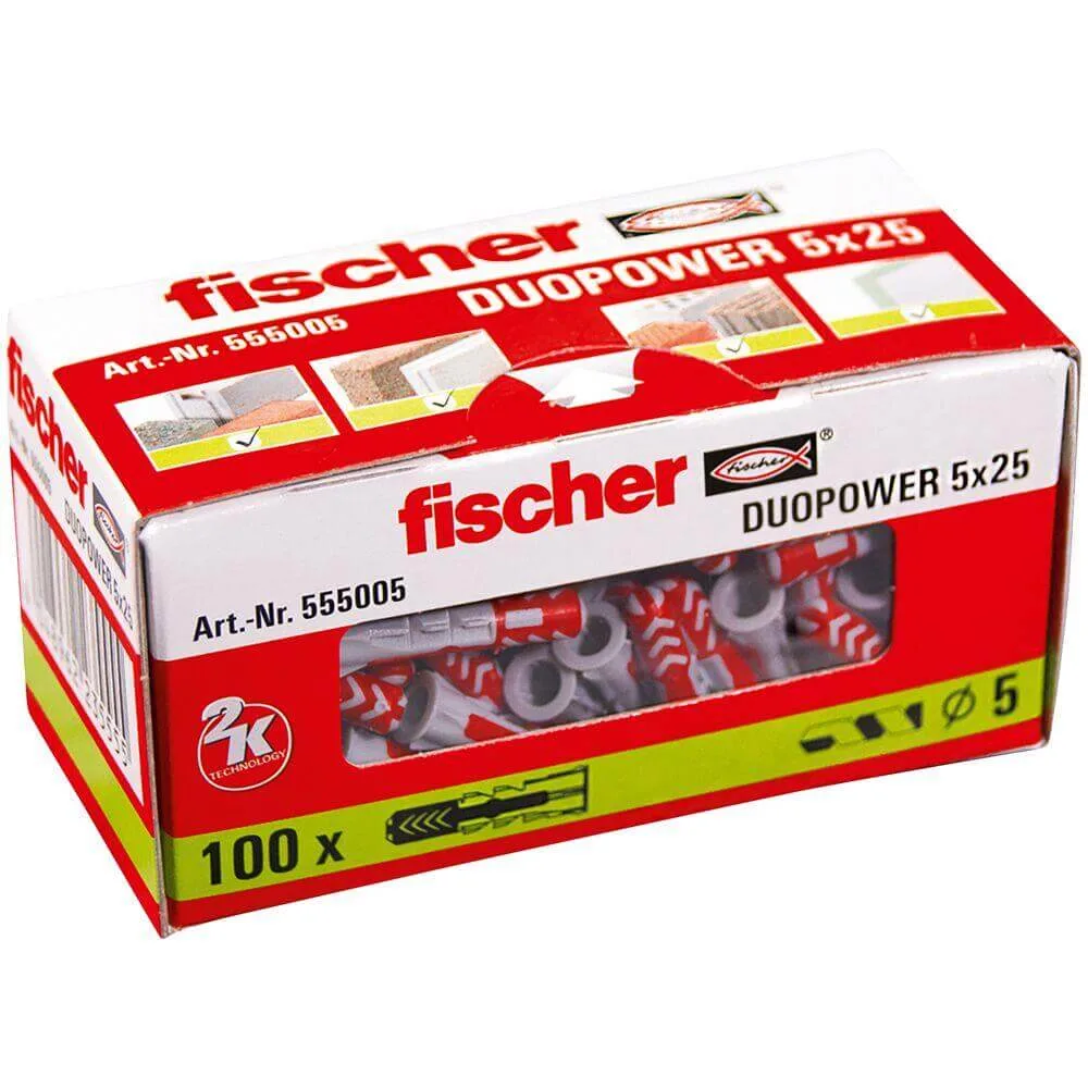 100x koszulka FISHER DUOPOWER 5X25 mocowanie uniwersalne 555005