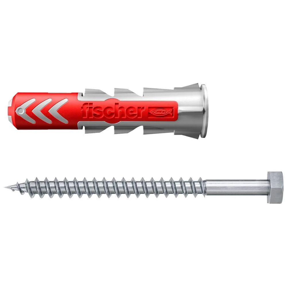 8x kołek FISHER DUOPOWER 14X70 S mocowanie uniwersalne z wkrętem (wersja długa) 538249