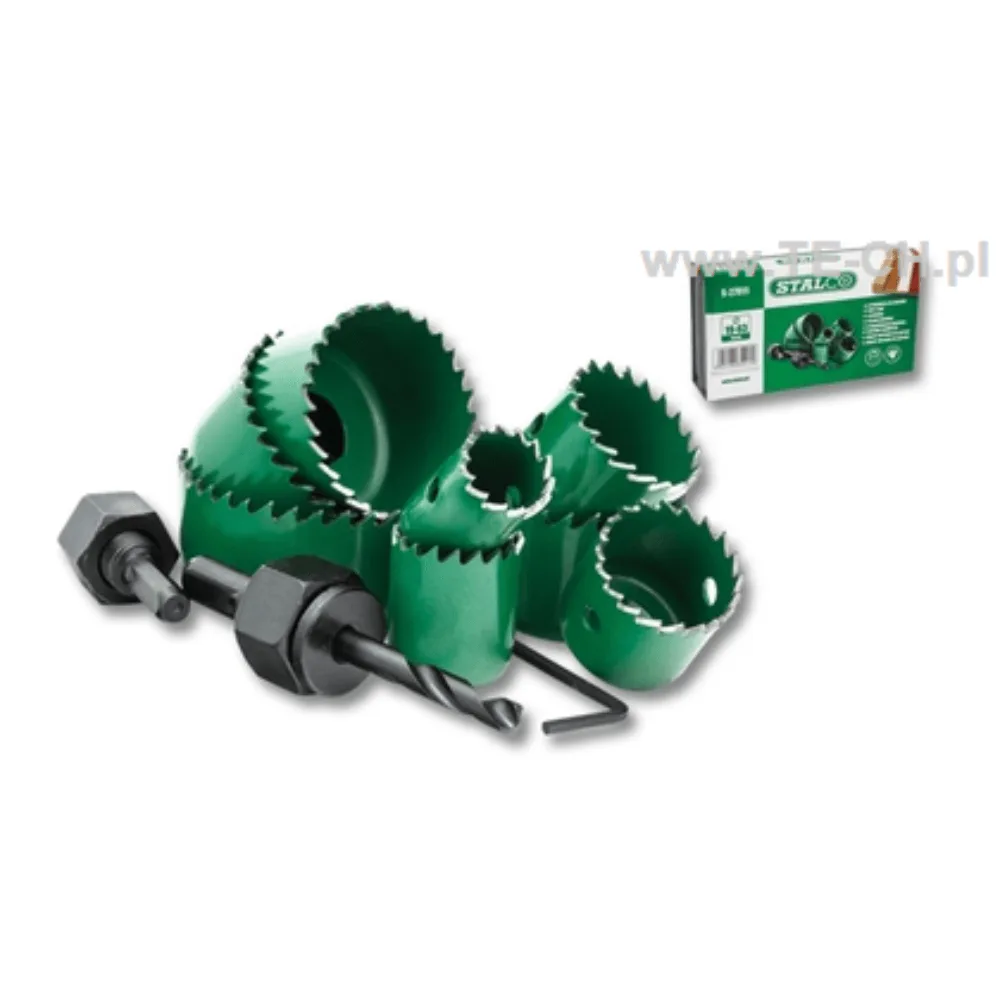Otwornice do drewna komplet 63-127mm STALCO