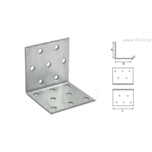 Kątownik montażowy KP15 100x100x80x2mm