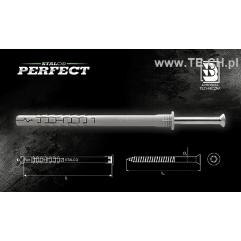 Kołek rozporowy STOŻEK/TORX TXS 10x200 25szt