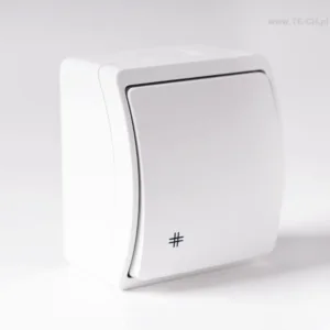 Włącznik światła krzyżowy n/t IP44 biały