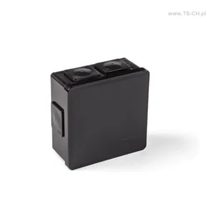 Puszka hermetyczna natynkowa 86x86x40mm IP55 czarna