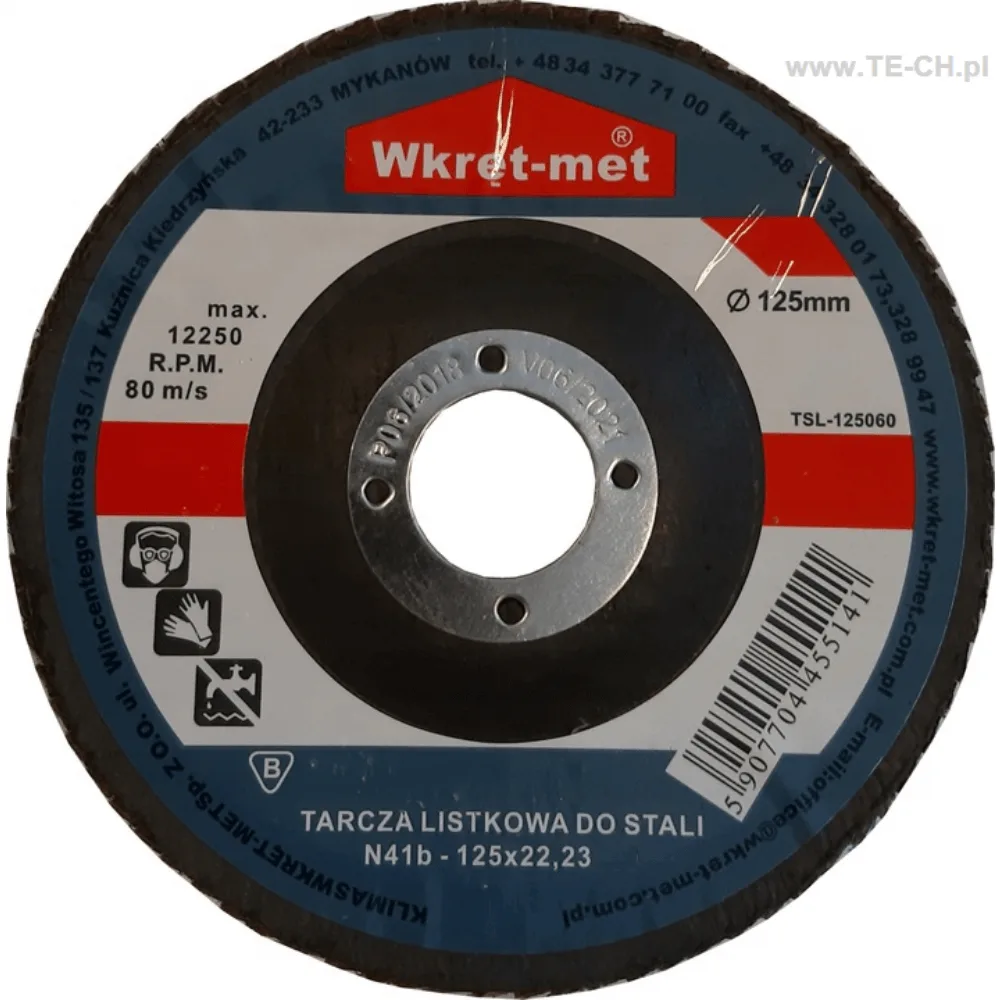 Tarcza lamelowa TSL 125mm GR40 KLIMAS