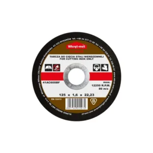 Tarcza TCSI stal nierdzewna125x1mm 10szt KLIMAS