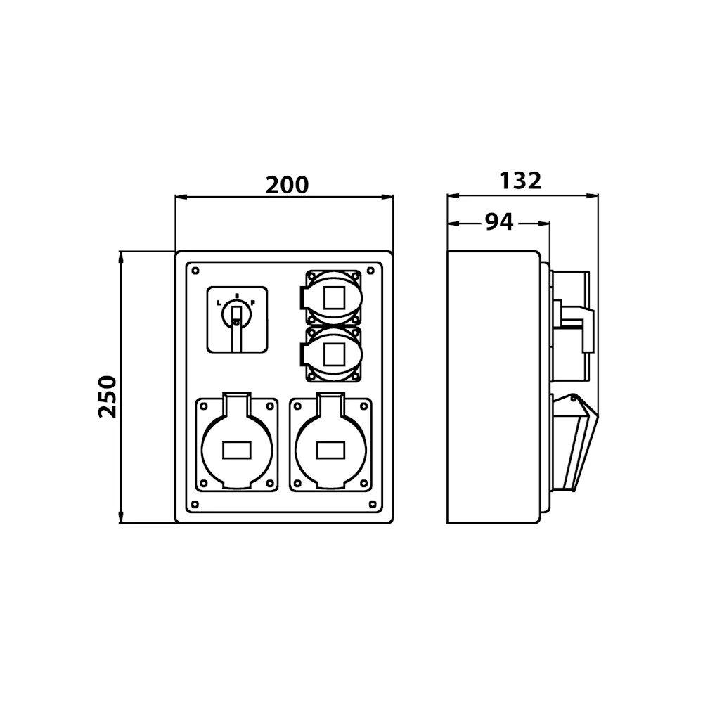 Zestaw VZ-24 L-P 2x16/5 2x250V
