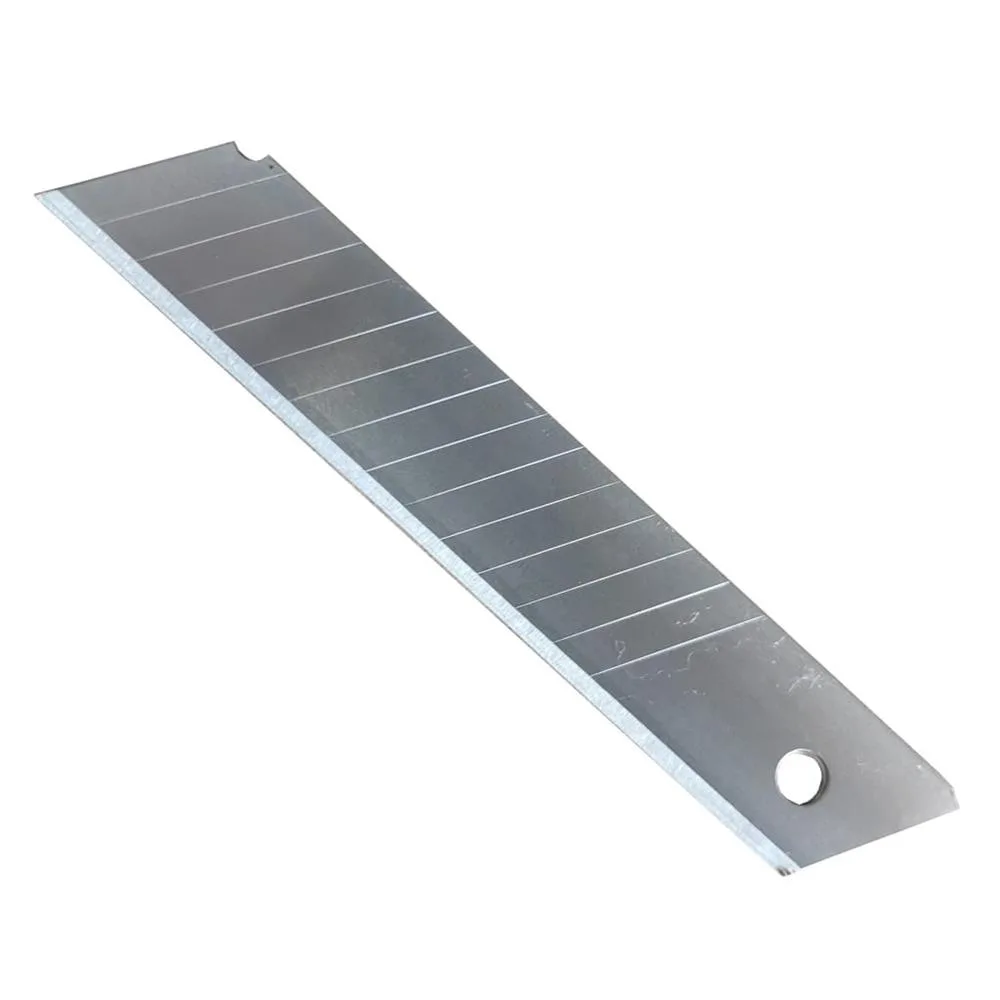 ALUMINIOWY NÓŻ DO TAPET METALOWY z łamanym ostrzem 18mm 6szt