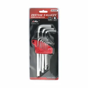 Zestaw 9 kluczy imbusowych PRO 1,5-10mm długie