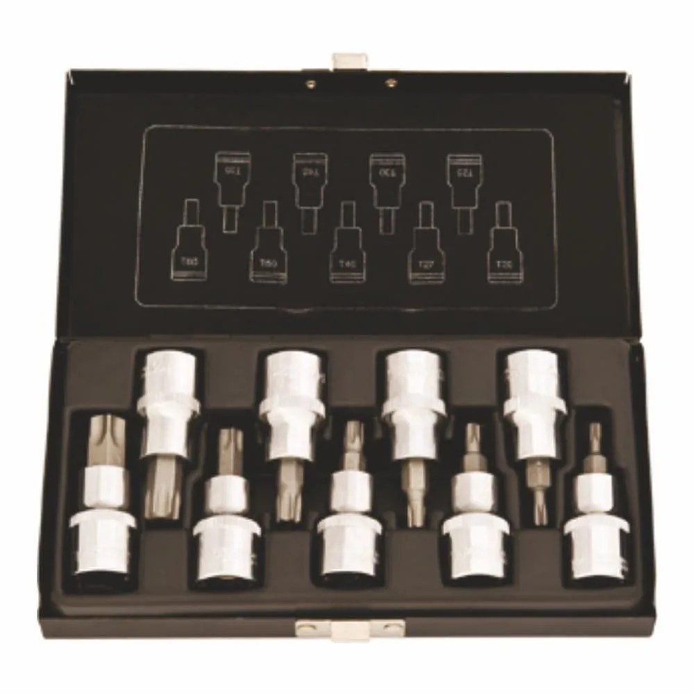 Zestaw 9 nasad 1/2" TORX zewnętrzne